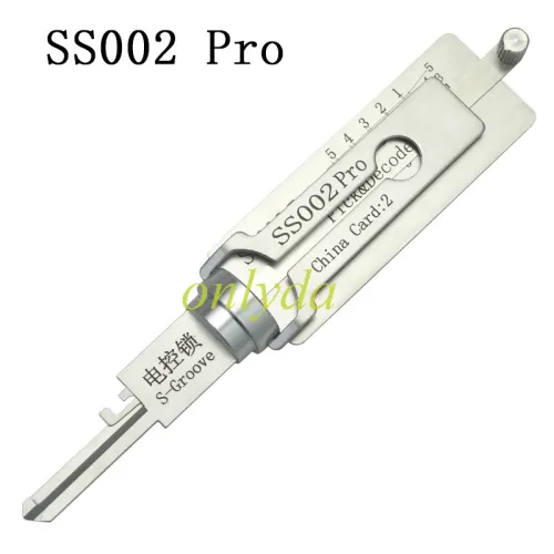 SS002 Pro s-groove Locksmith Tool 2 in 1 Pick Electronic control gate Residential Lock