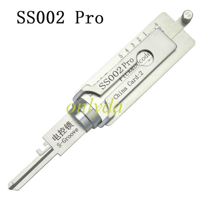 SS002 Pro s-groove Locksmith Tool 2 in 1 Pick Electronic control gate Residential Lock
