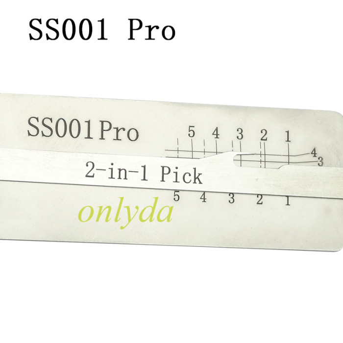 SS001 Pro 2-Groove Locksmith Tool 2-in-1 Pick for fire-proof door Residential Lock