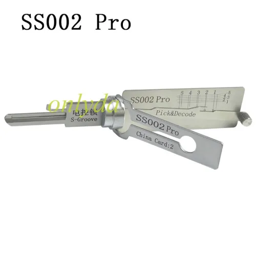 SS002 Pro s-groove Locksmith Tool 2 in 1 Pick Electronic control gate Residential Lock