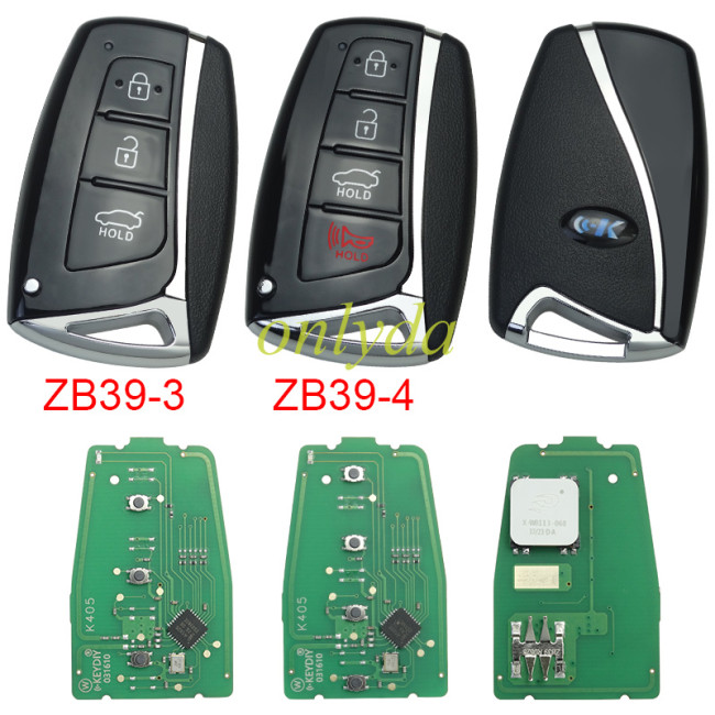 KEYDIY Remote key 3/4 button ZB39 smart key for KDX2 and KD MAX