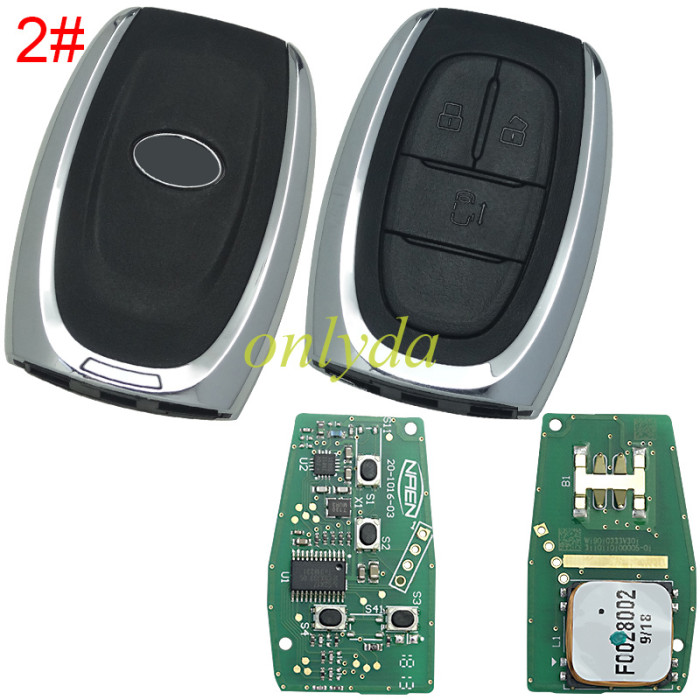 Original   remote Smart key for  Maxus T60 3button with 47 chip  with 433MHZ, pls choose button