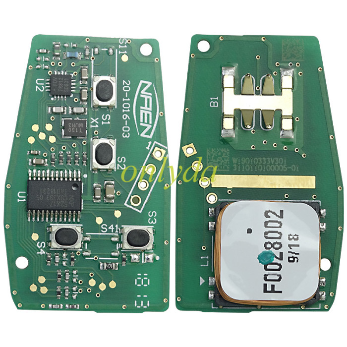 Original   remote Smart key for  Maxus T60 3button with 47 chip  with 433MHZ, pls choose button