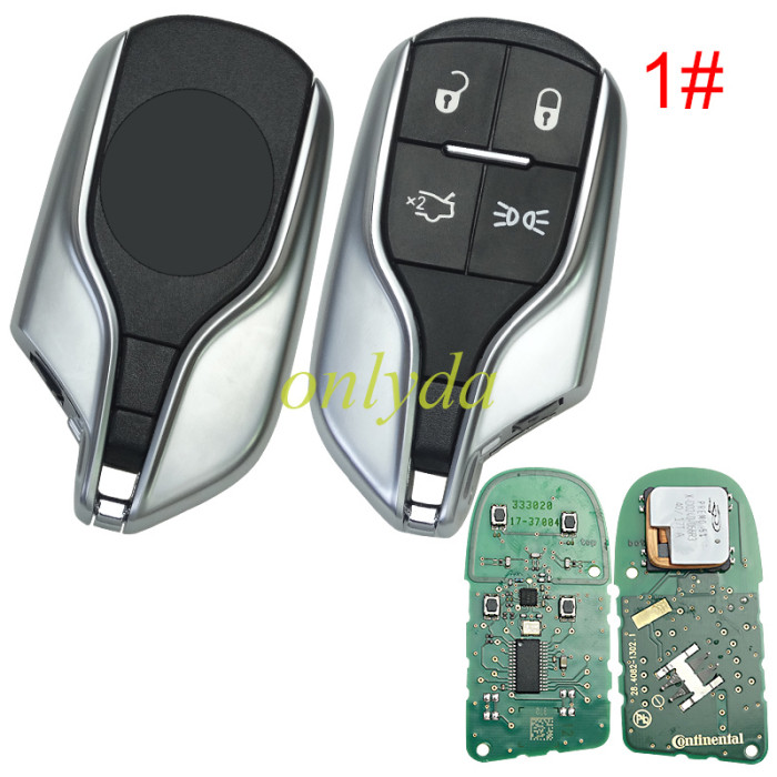 For  Maserati OEM 4 button remote key with 433mhz  with PCF7945/7953 chip no blade