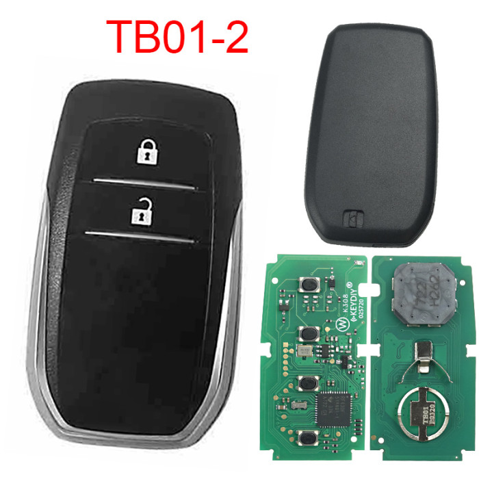 KEYDIY TB01-5 KD Smart Key Universal Remote Control With 8A/Toyota H chip ,please choose the key shell