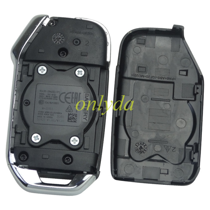 For KIA Sportage 2020 Genuine Flip Remote Key 433MHz 95430-D9420 DST 4D 60 3 button FCC ID: RKE-4F42 cuted blade
