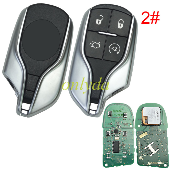 For  Maserati OEM 4 button remote key with 433mhz  with PCF7945/7953 chip no blade