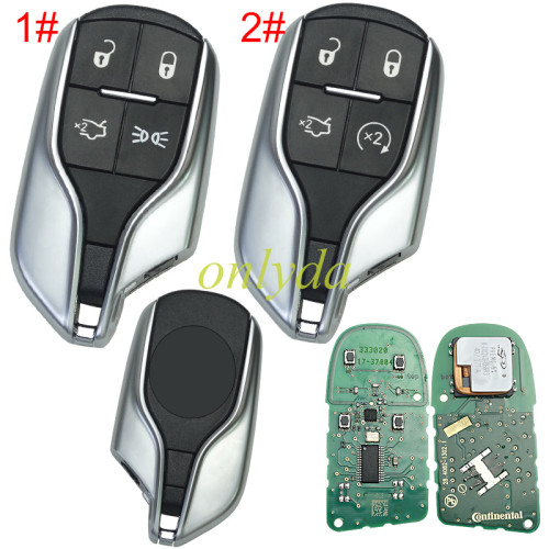 For  Maserati OEM 4 button remote key with 433mhz  with PCF7945/7953 chip no blade