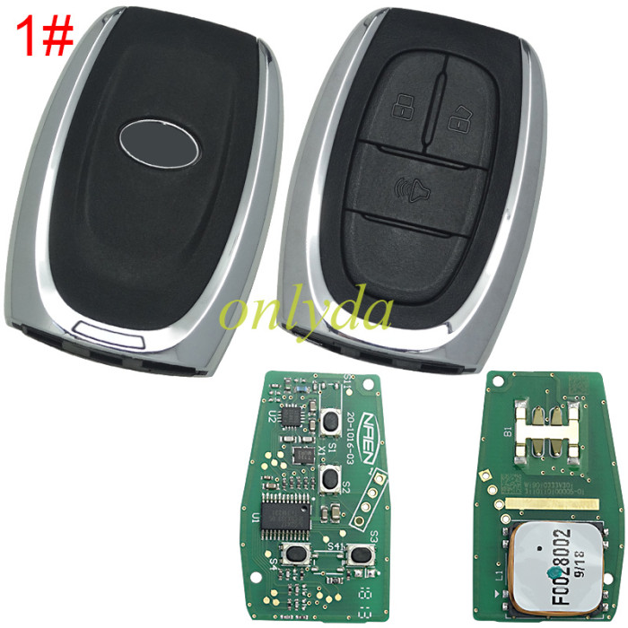 Original   remote Smart key for  Maxus T60 3button with 47 chip  with 433MHZ, pls choose button