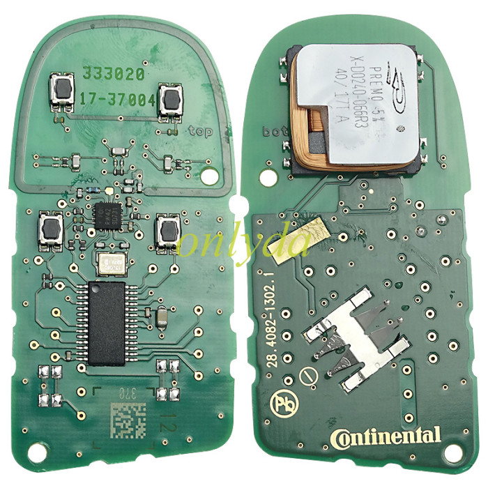 For  Maserati OEM 4 button remote key with 433mhz  with PCF7945/7953 chip no blade
