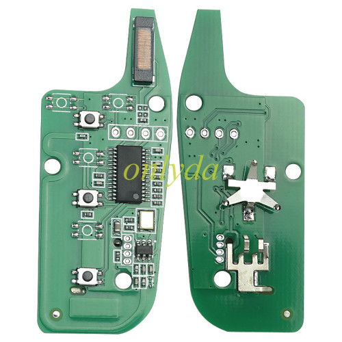 For Ford ESCORT 3B remote  Hitag Pro chip-434mhz  HU101 blade