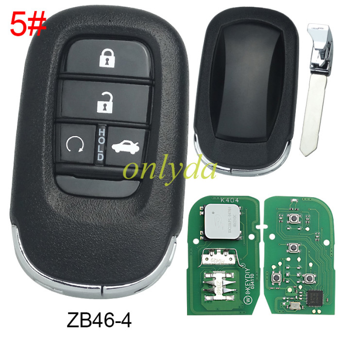 KEYDIY Remote key 2/3/4/6 button ZB45 smart key for KDX2 and KD MAX