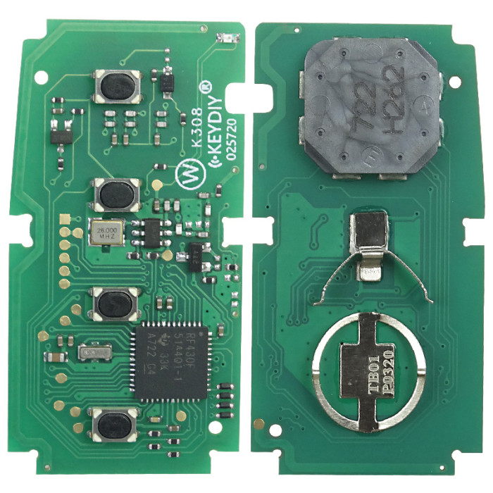 KEYDIY TB01-5 KD Smart Key Universal Remote Control With 8A/Toyota H chip ,please choose the key shell