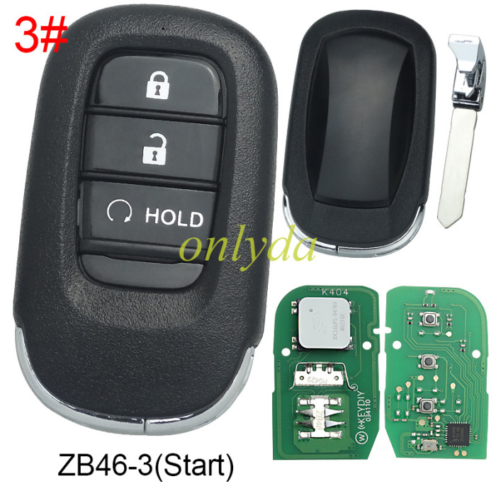 KEYDIY Remote key 2/3/4/6 button ZB45 smart key for KDX2 and KD MAX