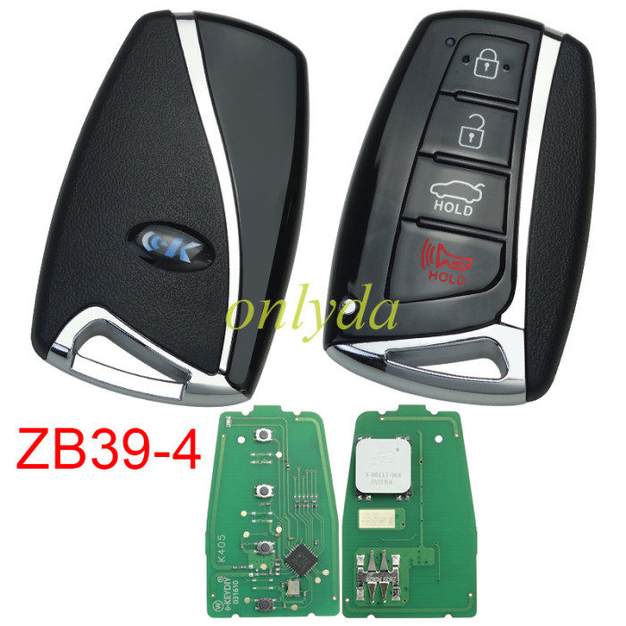 KEYDIY Remote key 3/4 button ZB39 smart key for KDX2 and KD MAX