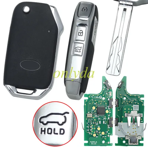 For KIA Sportage 2020 Genuine Flip Remote Key 433MHz 95430-D9420 DST 4D 60 3 button FCC ID: RKE-4F42 cuted blade