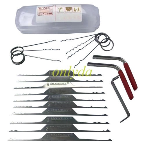 Stainless steel brush hook Lock pick tool set