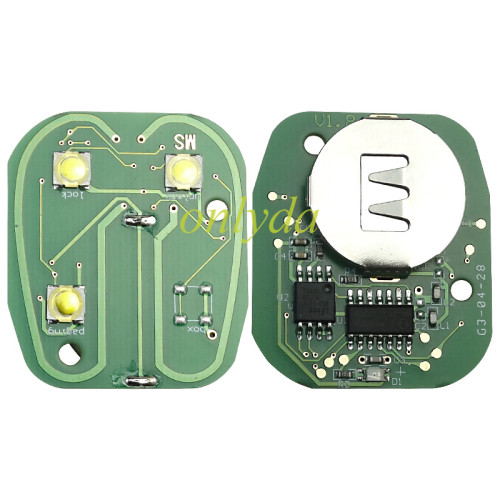 Remote FOB Chevrolet 315mhz FCC LHJ011 3B
