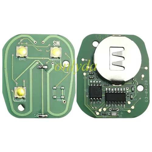 Remote FOB Chevrolet 315mhz FCC LHJ011 3B
