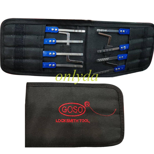 Goso CHAMPION SERIES( House Lock)stainless PICK SET 10-IN-ONE