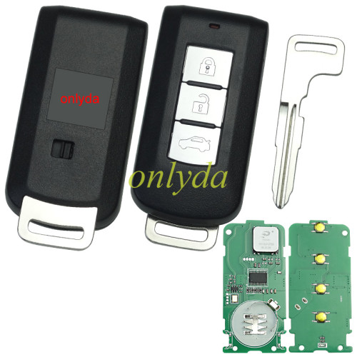 For  Mitsubishi 3 button keyless smart remote key with 434mhz & PCF7952 chip CBD-644M-KEY-E 3G-2  CMII ID:2012DJ3230 743B CE1731 Mitsubishi Outlander 09.01.2012-25.08.2015