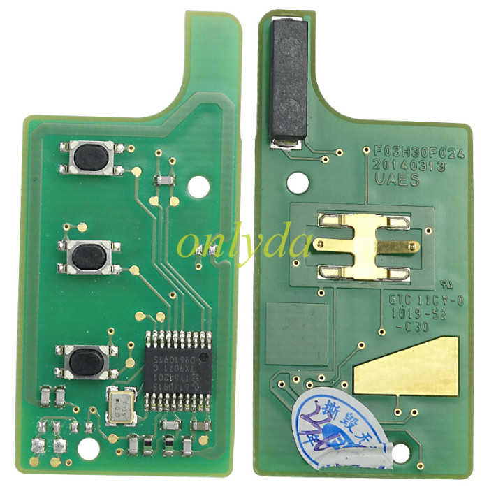 For Original  Chevrolet 2 button  remote  434mhz ASK  ID47  PCF7961X chip