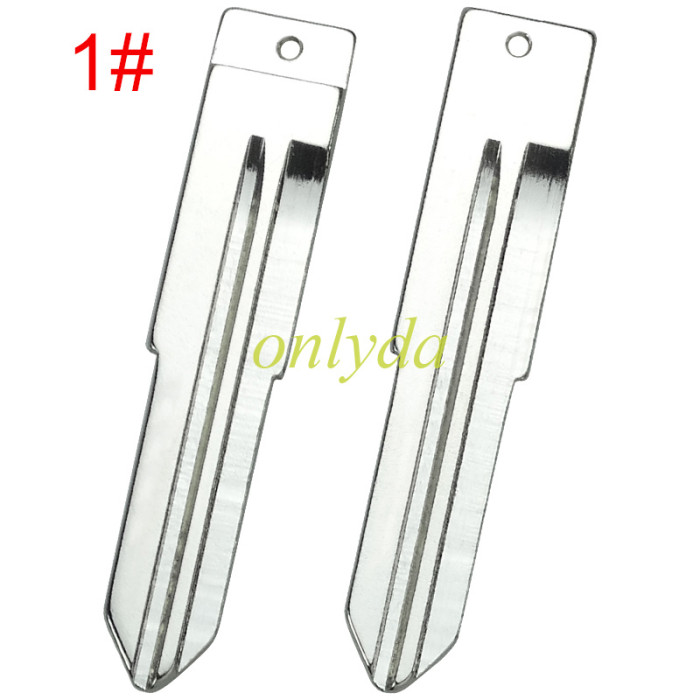 For Mitsubish 2 button remote key blank， with badge  ,pls choose blade