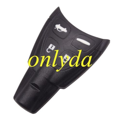 free shipping 10pcs/lot for SAAB 4 soft buttons remote key shell original quality（（the button is soft as original one)