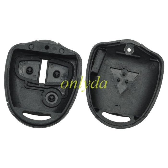 For Mitsubish 2 button remote key blank， with badge  ,pls choose blade