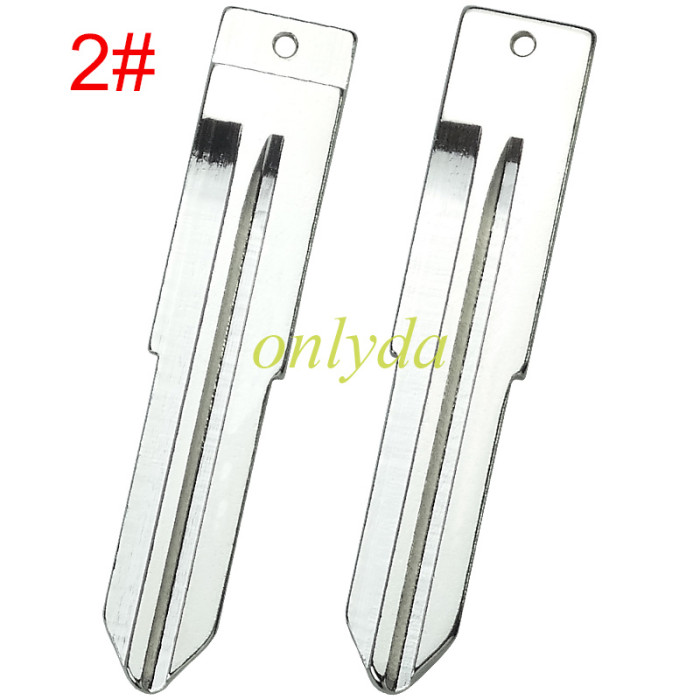 For Mitsubish 2 button remote key blank， with badge  ,pls choose blade