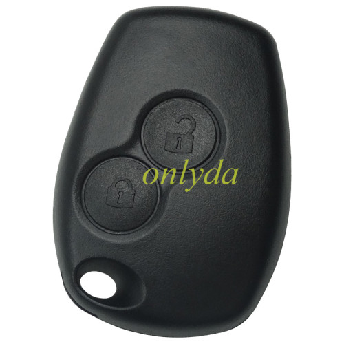 free shipping 10pcs/lot for Renault 2 button  key blank with stainless steel battery clamp,no blade , only key shell