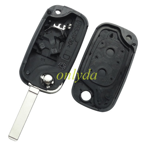 free shipping 10pcs/lot for Renault 2 button remote key blank with VA2 blade ,without badge