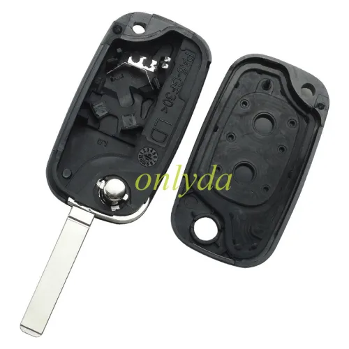 free shipping 10pcs/lot for Renault 2 button remote key blank with VA2 blade ,without badge
