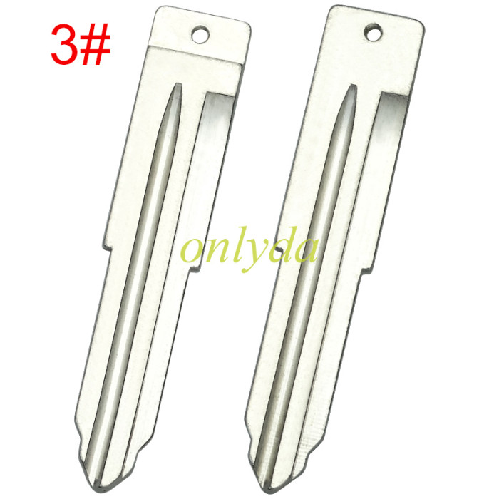 For Mitsubish 2 button remote key blank， with badge  ,pls choose blade