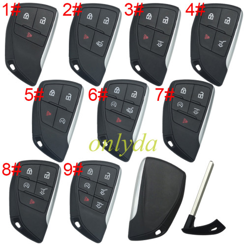 For GMC remote key  shell with badge,  (please choose button)
