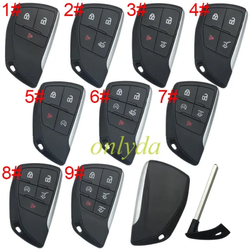 For GMC remote key  shell with badge,  (please choose button)
