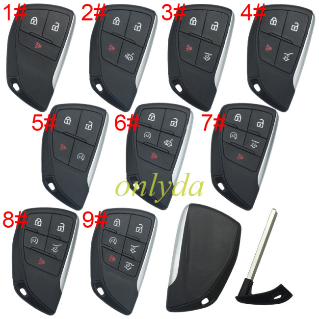 For Buick 2+1/3+1/4+1 button remote key  shell (please choose button)