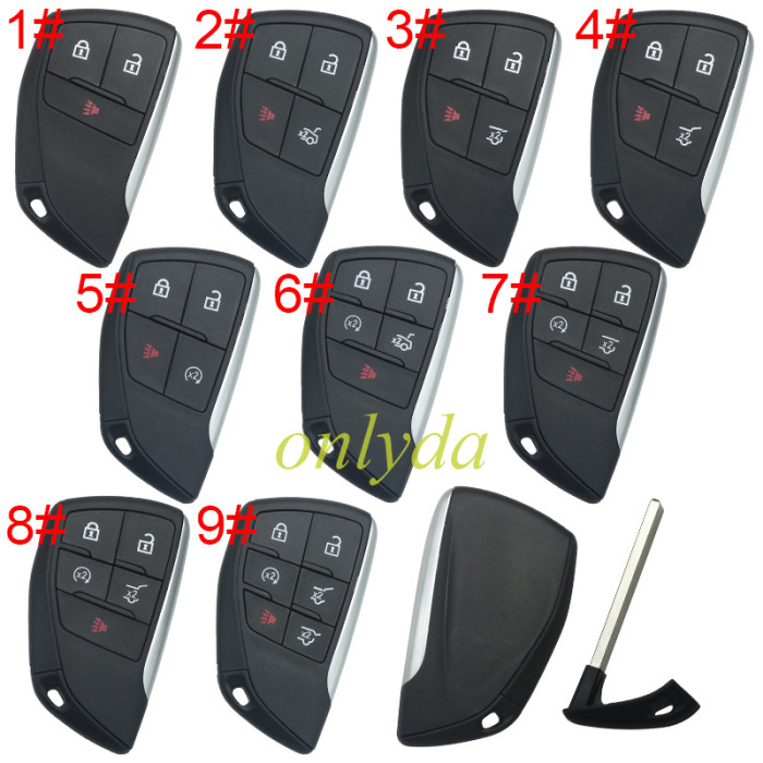 For Buick 2+1/3+1/4+1 button remote key  shell (please choose button)