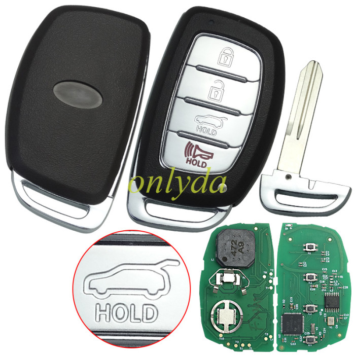 2016-2018 Hyundai Elantra 95440-F2000 smart proximity key  Hyundai Part Number: 95440-F2000 (95440F2000) FCC ID: CQOFD001201 IC: 1551E-FD00120 Frequency: 433MHz