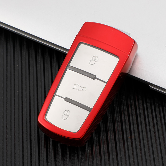For VW CC TPU protective key case black or red color, please choose