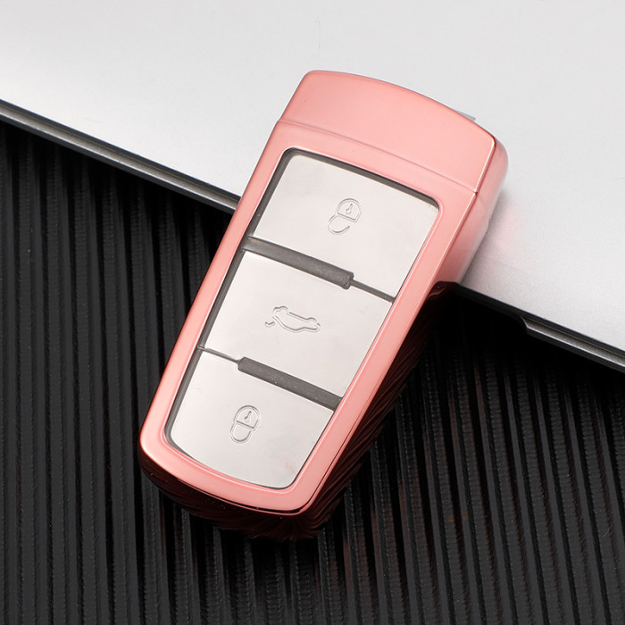 For VW CC TPU protective key case black or red color, please choose