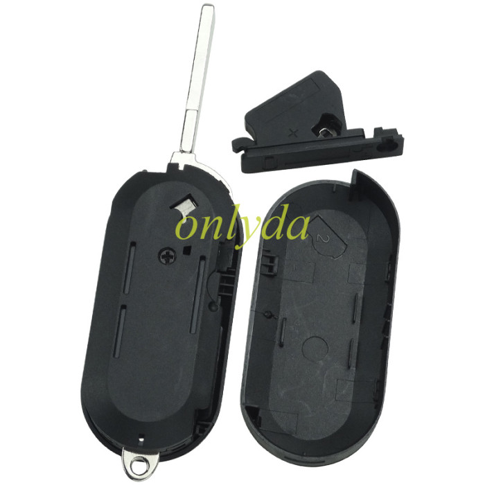 free shipping 10pcs/lot for Fiat 3 button remote key blank White color