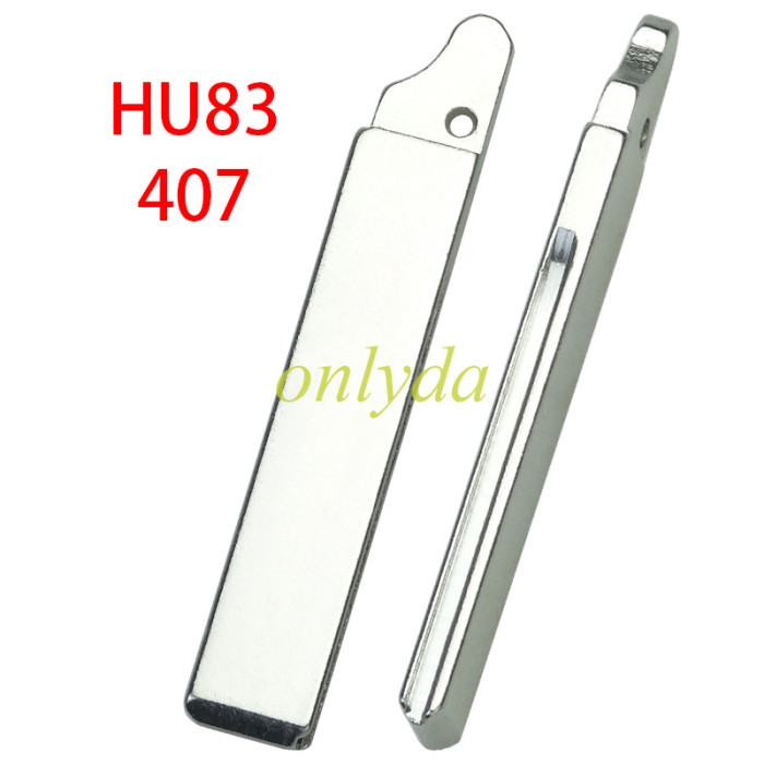free shipping 10pcs/lot  for Peugeot flip remote replacement key shell,blade 407-without battery clamp with badge place