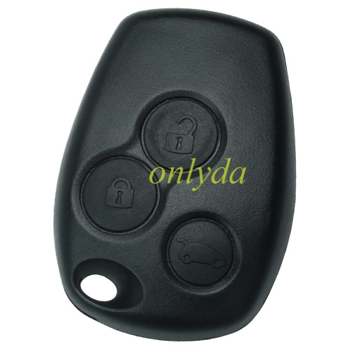 free shipping 10pcs/lot for  Renault 3 button  key blank with stainless steel battery clamp, without badge , without blade ,only shell