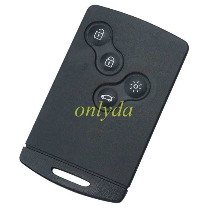 free shipping 10pcs/lot for Renault megane /Clio /Koleos 4 button remote key blank without badge（ Buckle key case, no glue required）
