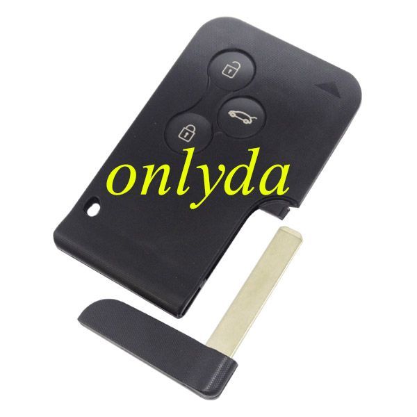 free shipping 10pcs/lot for Renault  Megane 3 button  key blank & blade -without badge