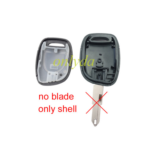 free shipping 10pcs/lot for Renault 1 button remote key blank without battery without blade ,only shell