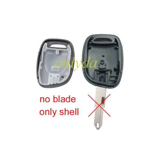 free shipping 10pcs/lot for Renault 1 button remote key blank without battery without blade ,only shell