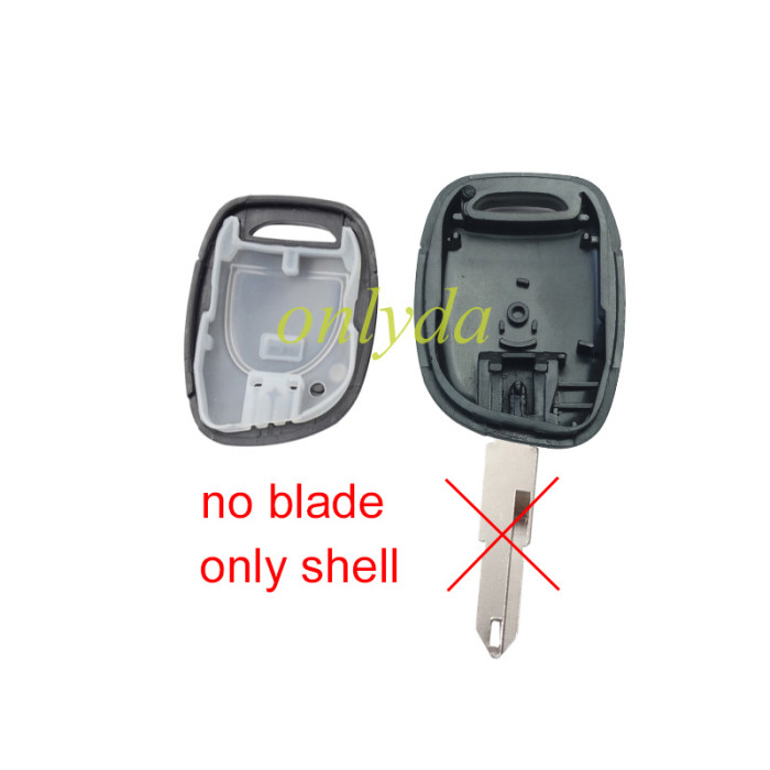 free shipping 10pcs/lot for Renault 1 button remote key blank without battery without blade ,only shell