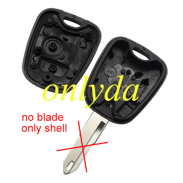 free shipping 10pcs/lot for Peugeot  2 button remote key shell without badge,  without blade , only shell